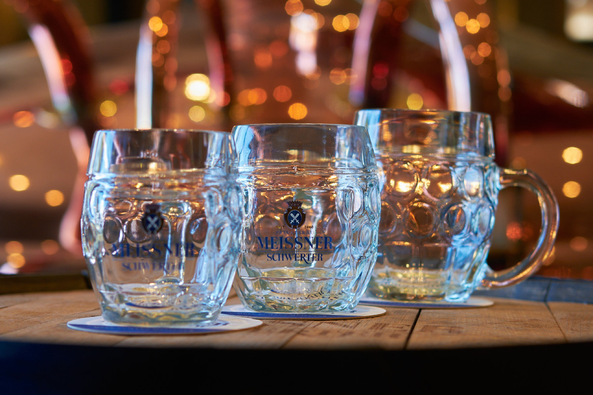 Meissner Schwerter Gläser Seidel